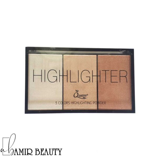 پالت هایلایتر 3 رنگ کویین