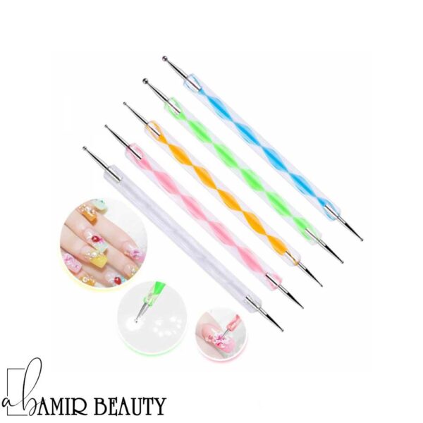 قلم طراحی ناخن مدل داتینگ بسته 5 عددی