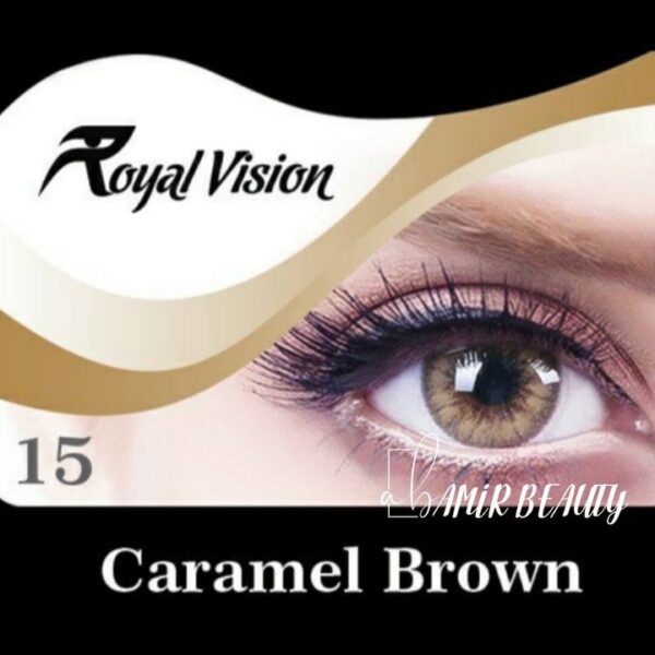 لنز رویال ویژن کد 15 Royal Vision Caramel Brown