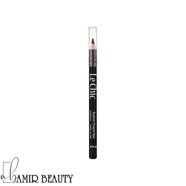 مداد چشم چوبی مشکی ضد آب لچیک Le Chic