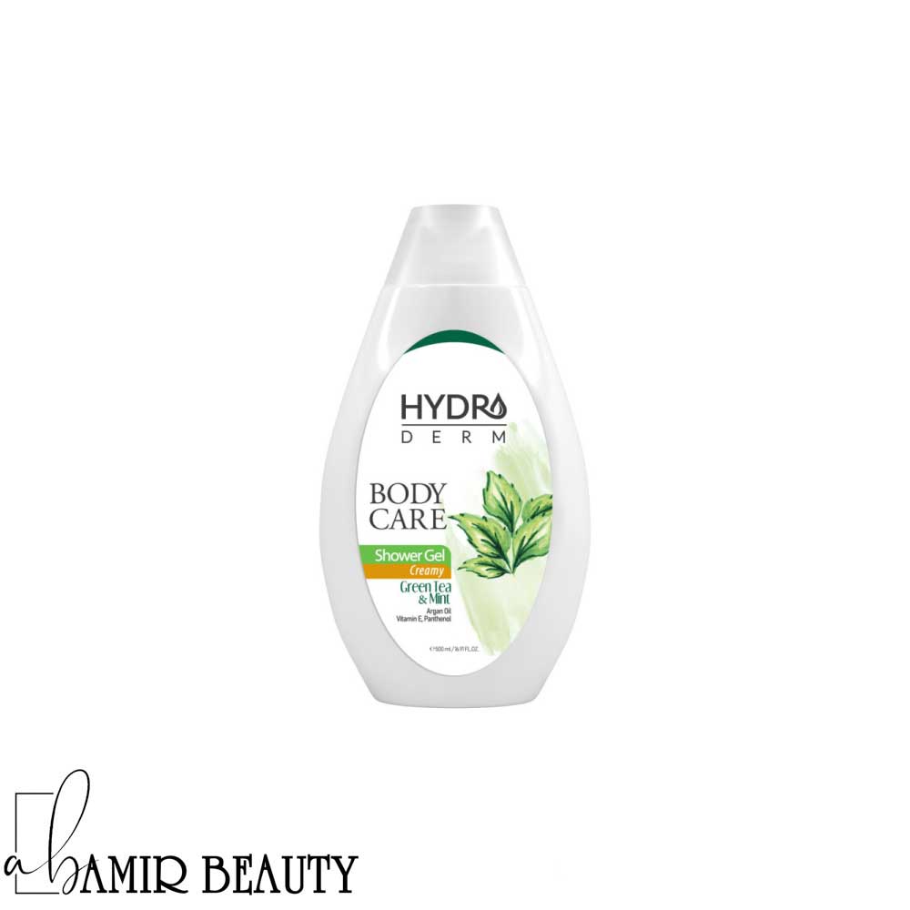 شامپو بدن هیدرودرم کرمی با رایحه چای سبز و نعنا حجم 500 میل شامپو بدن هیدرودرم کرمی با رایحه چای سبز و نعنا حجم 500 میل
