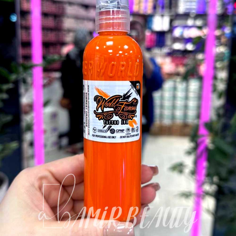 رنگ تاتو ورد فیمس Orange رنگ تاتو ورد فیمس Orange