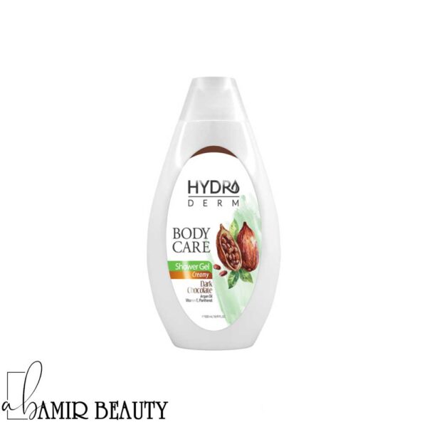 شامپو بدن هیدرودرم کرمی با رایحه شکلات تلخ حجم 500 میل