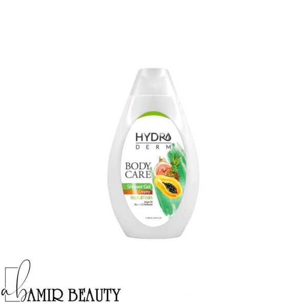 شامپو بدن هیدرودرم کرمی با رایحه میوه‌های استوایی حجم 500 میل