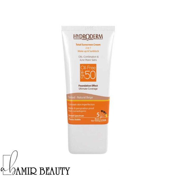 ضد آفتاب هیدرودرم کرم پودری 2در1 با spf50