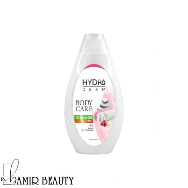 شامپو بدن هیدرودرم کرمی با رایحه اسپا و روغن آرگان حجم 500 میل