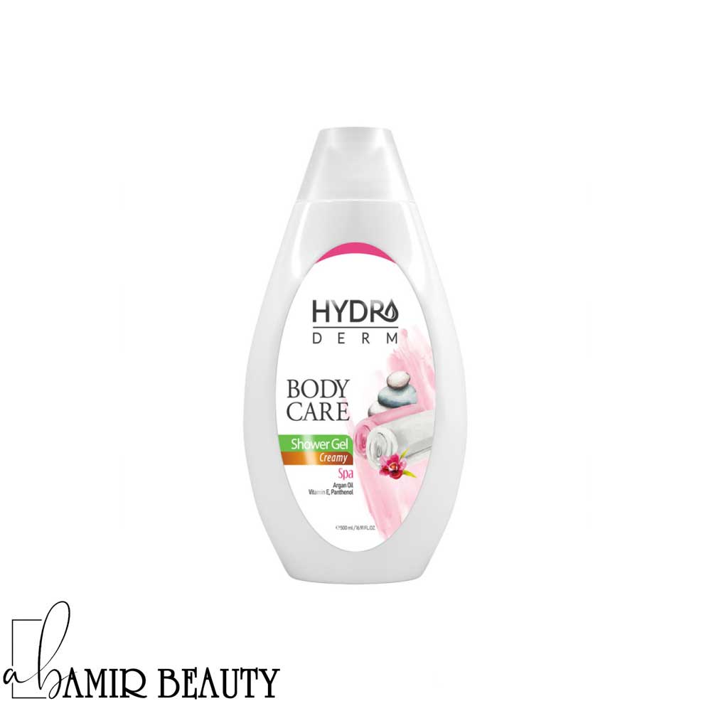 شامپو بدن هیدرودرم کرمی با رایحه اسپا و روغن آرگان حجم 500 میل شامپو بدن هیدرودرم کرمی با رایحه اسپا و روغن آرگان حجم 500 میل