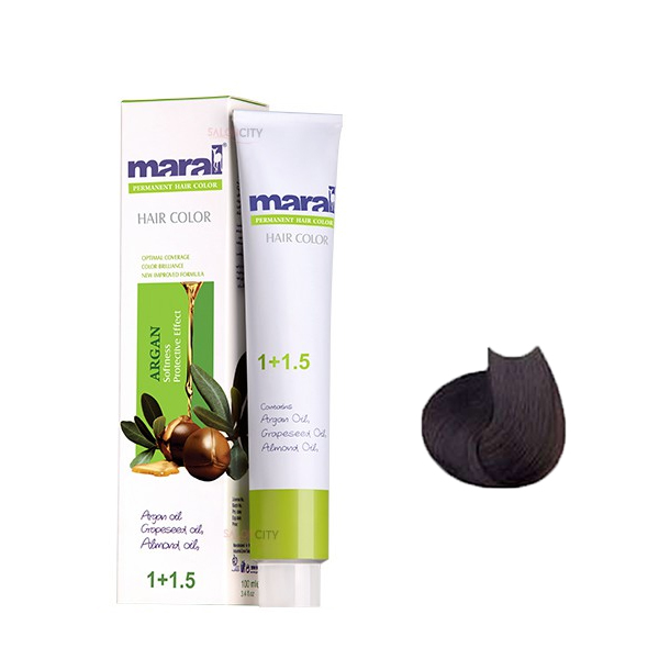 رنگ موی مارال 2.0 قهوه ای مشکی حجم 100 میل