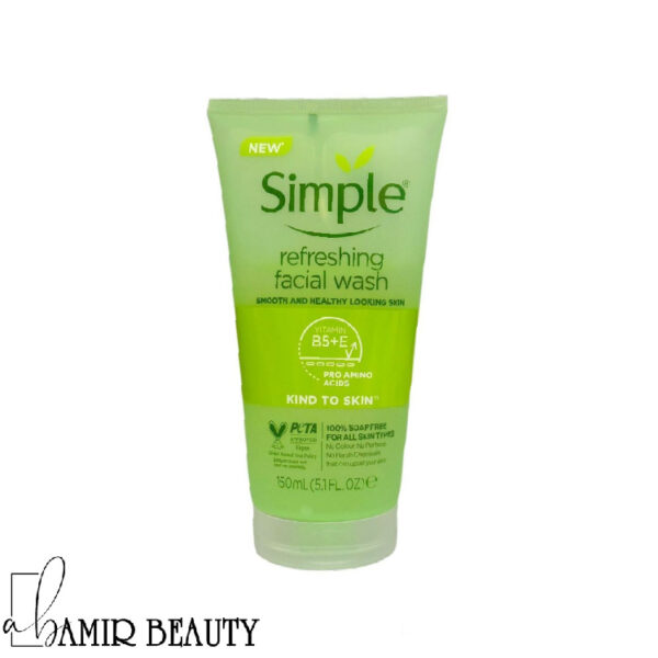ژل شستشوی صورت سیمپل مدل refreshing حجم 150 میل