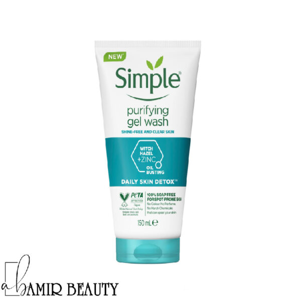ژل شستشو صورت سیمپل مدل Purifying حجم 150 میل