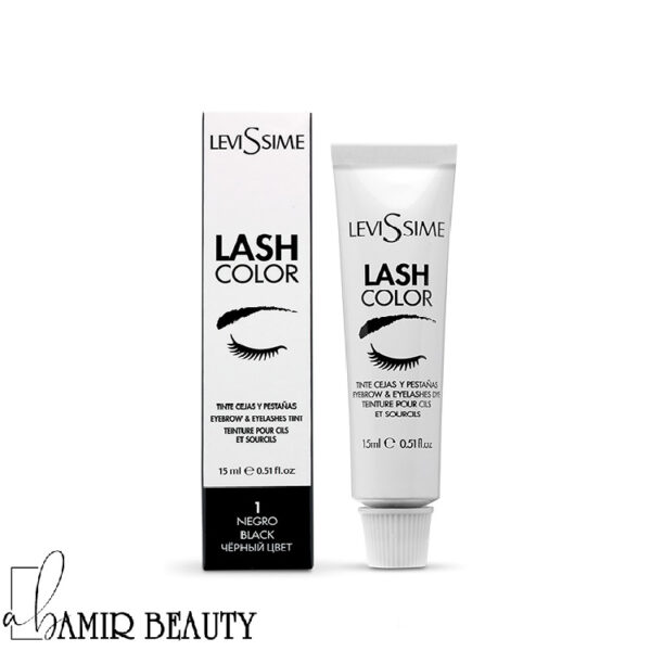 رنگ مژه levissime حجم 15 میل