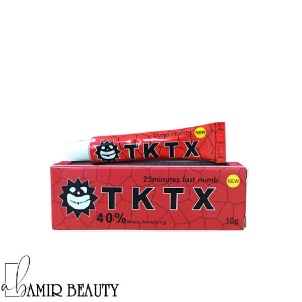 کرم بیحسی تاتو tktx قرمز حجم 10 گرم