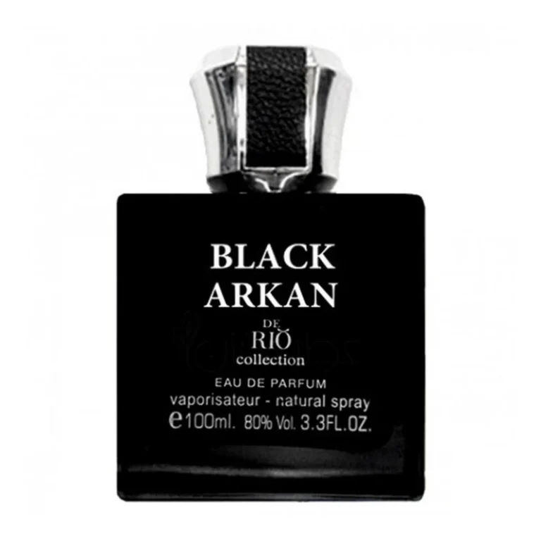ادکلن مردانه ریو کالکشن Black Arkan یکی از موفق‌ ترین و پرطرفدارترین عطر های مردانه این برند است که با الهام از شاهکار مشهور و لوکس Nasomatto Black Afgano ساخته شده.