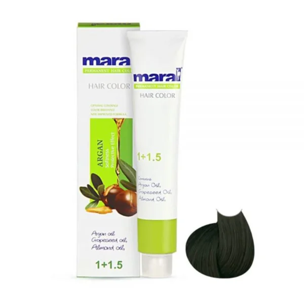 رنگ مو مارال 4.3 قهوه ای زیتونی متوسط حجم 100 میل