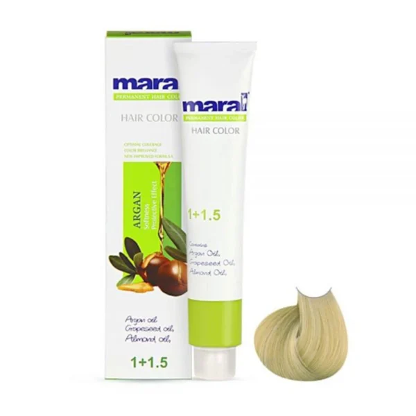 رنگ مو مارال 9.3 بلوند زیتونی خیلی روشن حجم 100 میل